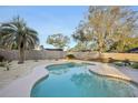 Freeform swimming pool with surrounding patio and landscaping at 3911 King Dr, Brandon, FL 33511