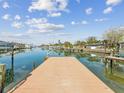 Private dock offering serene waterfront views at 529 80Th Ave, St Pete Beach, FL 33706