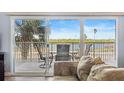 Stunning water views from the condo's balcony at 18610 Gulf Blvd # 108, Indian Shores, FL 33785