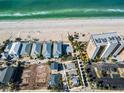 Aerial view showing beach house near the ocean at 822 Gulf Blvd # 4-6, Indian Rocks Beach, FL 33785