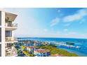 Breathtaking aerial view showcasing waterfront property and marina at 5701 Bowen Daniel Dr. # 402, Tampa, FL 33616