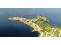 Stunning aerial view of 25 Harborpointe Dr showcasing waterfront property and community at 25 Harborpointe Dr, Port Richey, FL 34668