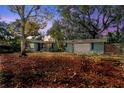 Spacious backyard with mature trees, providing privacy for the home at 8537 Cameo Dr, New Port Richey, FL 34654