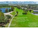 A captivating aerial view of the private championship golf and country club at 6303 Green Oak Cir, Bradenton, FL 34203
