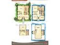 Kingfisher floor plan showcasing a layout with main, upper, and optional third levels at 1740 W Saint Louis St, Tampa, FL 33607