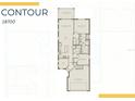 Detailed floor plan showcasing the layout of the Contour 18700 model home at 1975 Pepper Grass Dr, North Port, FL 34289