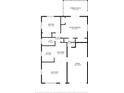 Detailed floor plan showcasing the layout and dimensions of the home, including bedrooms, bathrooms, and living spaces at 1742 Mississippi Ne Ave, St Petersburg, FL 33703