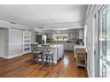 Spacious kitchen with a large island, granite countertops, and stainless steel appliances at 7418 Bay Dr, Tampa, FL 33635