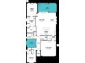 Detailed floor plan showcasing the layout of the home, including bedrooms, kitchen, living spaces, and lanai at 11683 Rose Gold Ct, Venice, FL 34293