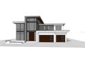 Modern home render featuring a sleek design with large windows and a two-car garage at 904 W Virginia Ave, Tampa, FL 33603