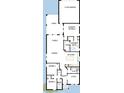 Detailed floor plan showcasing the layout with bedrooms, kitchen, living areas, lanai, and garage at 687 Allora Ave, Nokomis, FL 34275