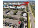 Aerial view of community showing proximity to downtown Tampa, located just 10 minutes away at 1115 Andrew Aviles Cir, Tampa, FL 33619