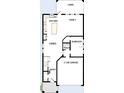 Floorplan showcases the layout of the kitchen, Gathering room, lanai and two-car garage at 28965 Orange Berry Dr, Wesley Chapel, FL 33543