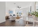 Bright living room with neutral furniture, modern decor, and large windows that let in ample natural light at 881 6Th S Ave, St Petersburg, FL 33701
