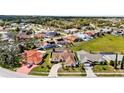 Picture perfect neighborhood with mature trees and manicured lawns, and many homes with screened in pools at 9229 Water Hazard Dr, Hudson, FL 34667