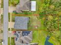 Aerial view of the home's lot line and surrounding landscape at 5045 Ivory Stone Dr, Wimauma, FL 33598
