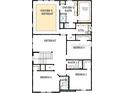 Upstairs floor plan showcasing an owner's retreat, three bedrooms, and three bathrooms at 509 N Bradford Ave, Tampa, FL 33609