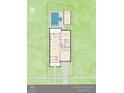 Detailed floor plan showcases layout with a pool, cabana, kitchen, bedrooms, living spaces, and garage at 1000 46Th N Ave, St Petersburg, FL 33703