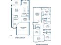 Detailed floor plan showcasing the layout of the home's main and second floors at 12515 Horseshoe Bend Dr, Lithia, FL 33547
