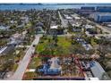 Aerial view of the property highlighting its location near the water and surrounding neighborhood at 2709 57Th S St, Gulfport, FL 33707