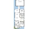 Detailed floor plan showcasing bedrooms, bathrooms, kitchen, lanai and 3 car garage at 28784 Rambutan Dr, Wesley Chapel, FL 33543