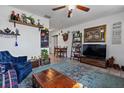 Comfortable living room featuring stylish decor and lots of personality at 5559 17Th N Ave, St Petersburg, FL 33710