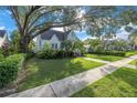 Beautiful exterior view with lush landscaping, mature trees, and inviting curb appeal at 156 21St Ne Ave, St Petersburg, FL 33704