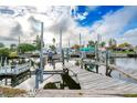 Boat dock and lift on the canal at 5033 Blue Heron Dr, New Port Richey, FL 34652
