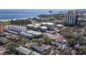 Expansive aerial view showing a beach and a condo community at 1036 N Shore Ne Dr # 5, St Petersburg, FL 33701