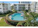 A refreshing swimming pool surrounded by lush greenery and lounge chairs at 1036 N Shore Ne Dr # 5, St Petersburg, FL 33701