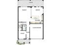 Layout of the home featuring an open concept kitchen, study, 2-car garage, and lanai at 713 W West St, Tampa, FL 33603