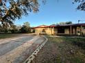 Charming single-story home with a red roof and spacious front yard, perfect for outdoor activities at 3521 Sumner Rd, Dover, FL 33527