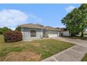 Beautiful home with a well-manicured lawn and spacious driveway leading to a two-car garage at 8941 Southbay Dr, Tampa, FL 33615