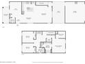 Detailed floorplan showcasing the layout of the home's two floors at 6251 Camino Dr, Apollo Beach, FL 33572