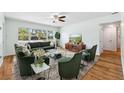 Stylish living room with plush seating, modern decor, and ample natural light at 1119 77Th N St, St Petersburg, FL 33710