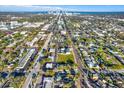This aerial view shows the property's proximity to a main thoroughfare and downtown at 3711 1St S Ave, St Petersburg, FL 33711