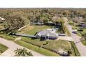 Sprawling property with fenced yard, pool, and lush landscaping, perfect for outdoor living at 6705 Myrna Dr, Tampa, FL 33619