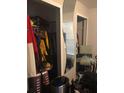 Walk-in closet offers ample storage space and organization options at 3705 E North Bay St, Tampa, FL 33610