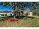 Lovely single-story home with attractive landscaping, mature tree, and a well-manicured lawn at 3017 Minuteman Ln, Brandon, FL 33511