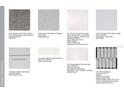 A collection of samples showing the flooring, tile, countertop and cabinet finish options available at 757 Steel Dr, Apollo Beach, FL 33572