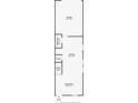 Layout of the home's first floor, featuring a garage, kitchen, living room and bathroom at 637 Jetstar Ln, Oldsmar, FL 34677