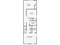Second floor layout with two bedrooms, including a primary bedroom, and two bathrooms at 637 Jetstar Ln, Oldsmar, FL 34677