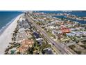 Great aerial view of the property with nearby beach access and convenient access to major road at 102 23Rd St, Belleair Beach, FL 33786