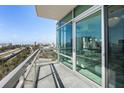 Balcony with city views and sliding glass doors leading into the living area at 400 4Th S Ave # 704, St Petersburg, FL 33701