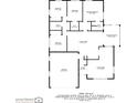 Detailed floor plan showing layout with dimensions for bedrooms, living room, kitchen, and other areas at 5611 Venetian Ne Blvd, St Petersburg, FL 33703