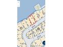 Plat map showcasing property lot lines in relation to adjacent lots and the surrounding area at 1310 Boca Ciega Isle Dr, St Pete Beach, FL 33706