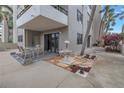 Relaxing patio with comfortable seating and an elegant water fountain at 1400 1St W Ave # G1, Bradenton, FL 34205