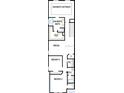 Second floor floorplan showing three bedrooms including owner's suite, plus media room and laundry at 3021 W Ballast Pt # 2, Tampa, FL 33611