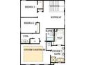 This second floor floor plan showcases the owner's retreat, bedrooms, and utility room at 7266 Kodiak Ln, Sarasota, FL 34240