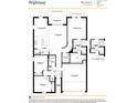 Bonnet II Landmark Series floor plan for Brightland Homes featuring a 1-story, 3-bed, 2-bath home at 4754 Easter Ter, North Port, FL 34286